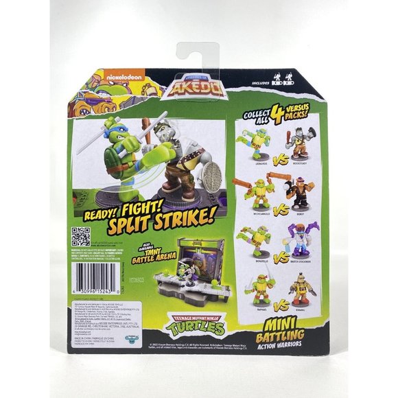 Legends Of Akedo Teenage Mutant Ninja Turtles Mini Michelangelo Vs Bebop - Picture 3 of 9
